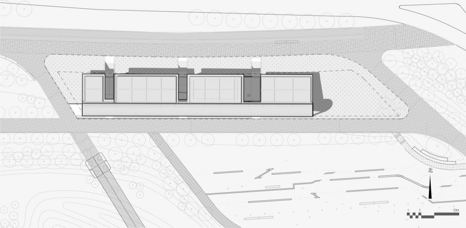 Shenzhen Qianhai Guiwan Park Service Station by hang cheng studio