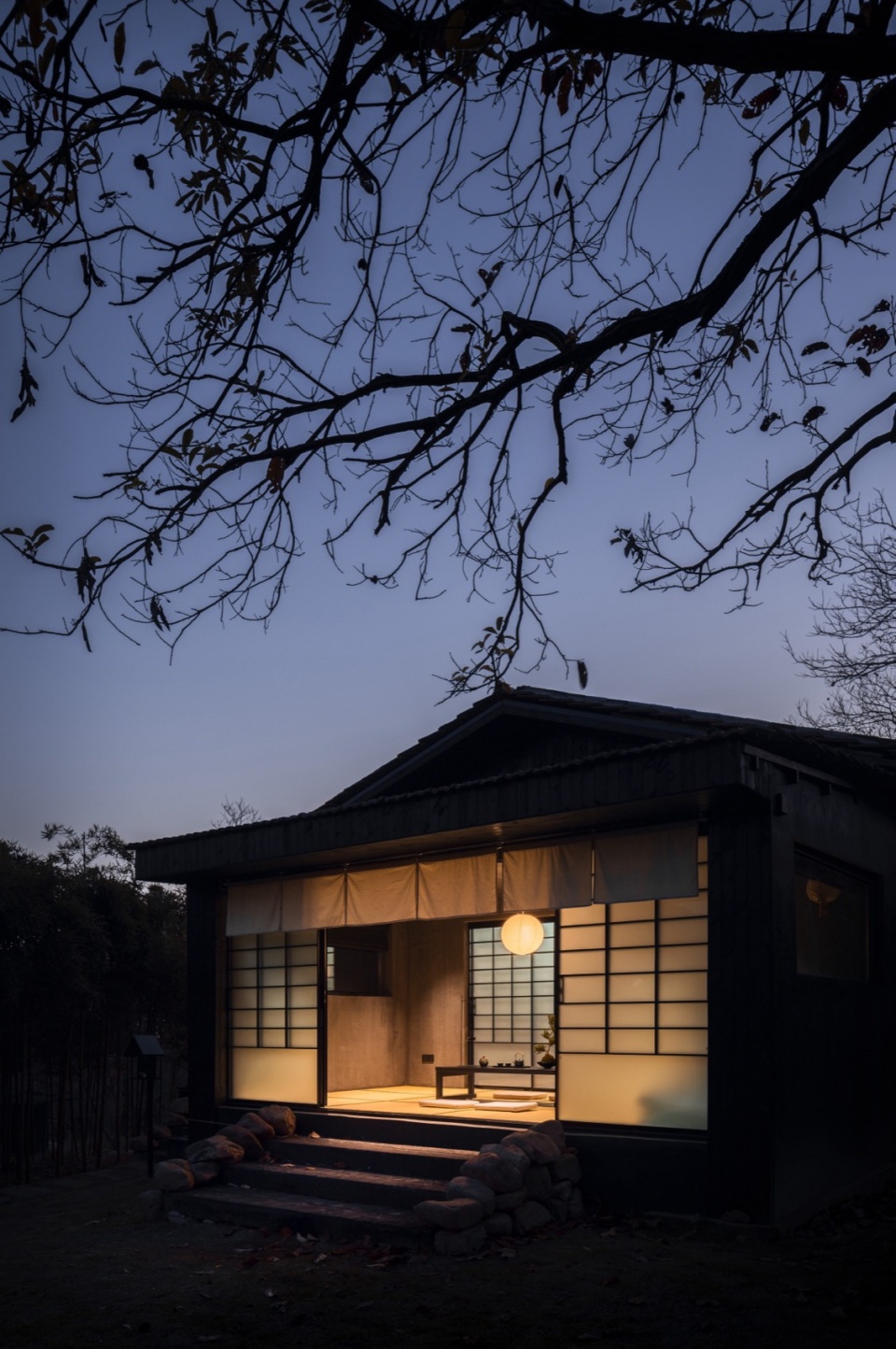 chestnut grove courtyard at the foot of gaofeng chansi monastery by parallect design