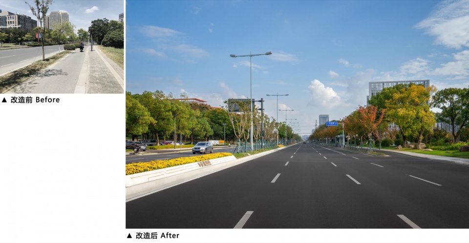 Landscape Enhancement Along Linghu Avenue in Wuxi by MYP INC