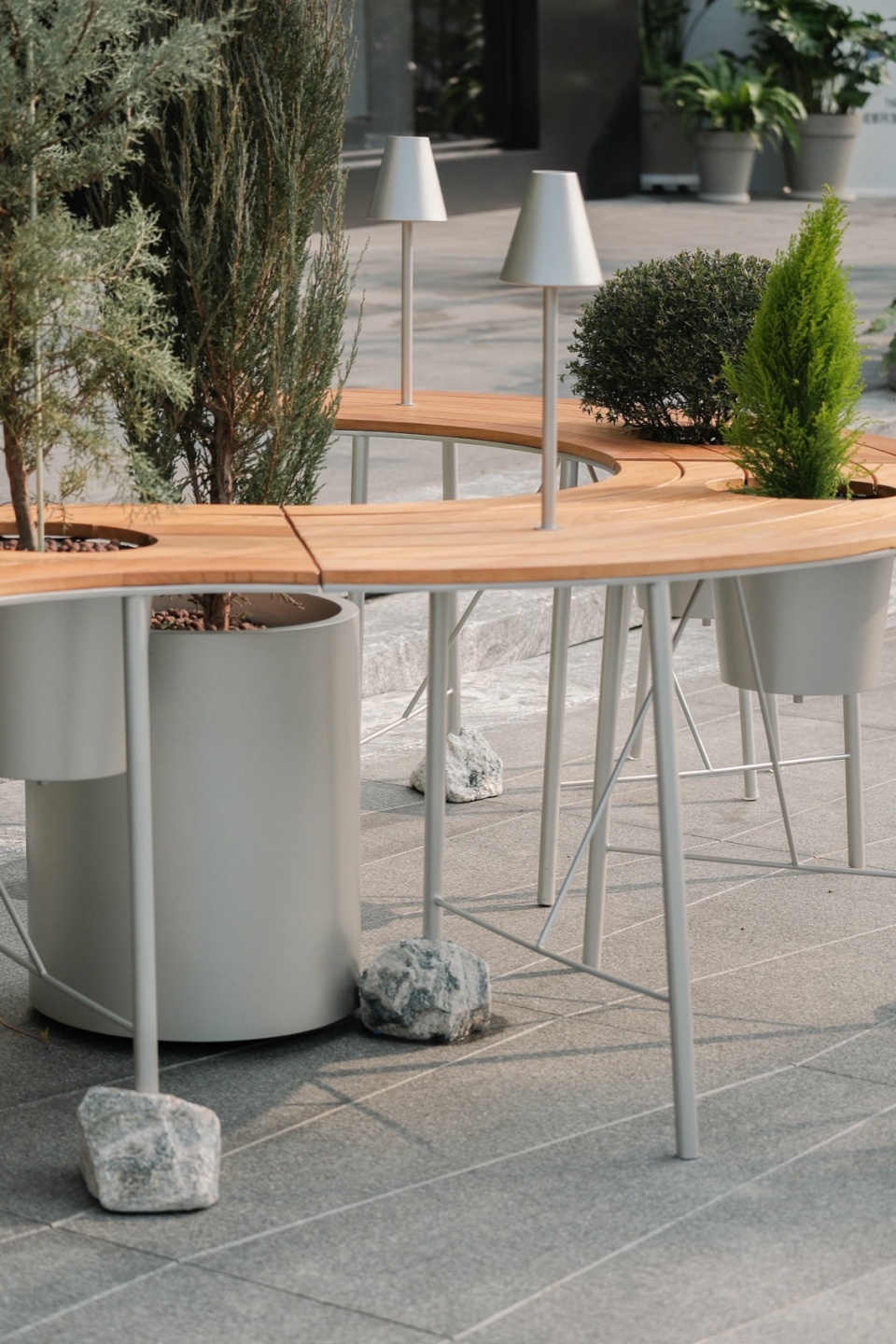 rivers and pebbles table table project 2 0 public funiture and pop up store design by xbtw office