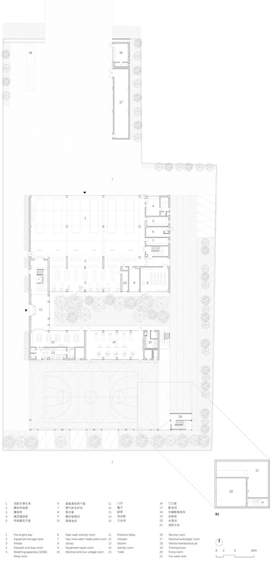 Kunshan Yuanfeng Road Fire Station by genarchitects