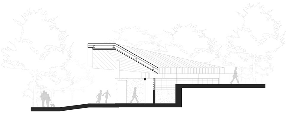 Shenzhen Qianhai Guiwan Park Service Station by hang cheng studio