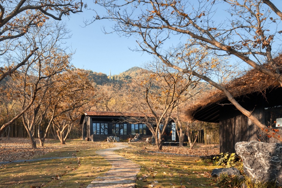 chestnut grove courtyard at the foot of gaofeng chansi monastery by parallect design