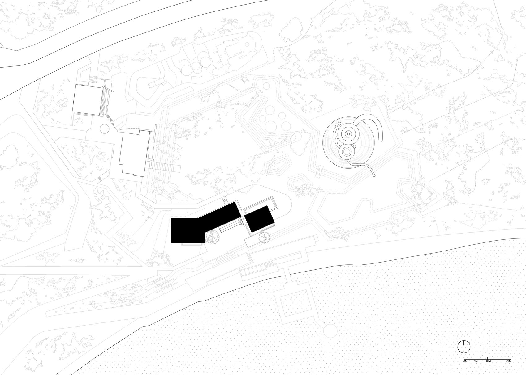 Sports Support Buildings on Double Happiness Island