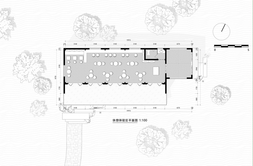 chestnut grove courtyard at the foot of gaofeng chansi monastery by parallect design