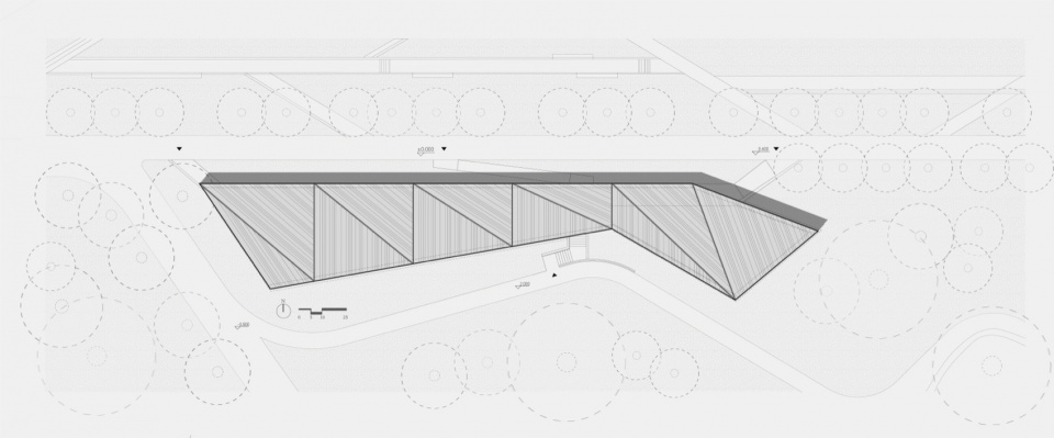 Shenzhen Qianhai Guiwan Park Service Station by hang cheng studio