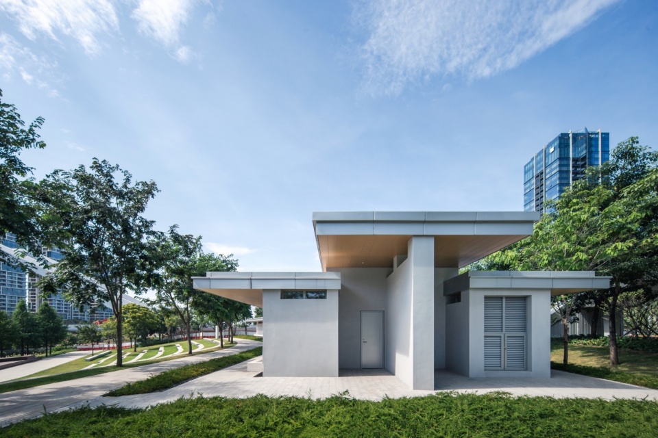 Shenzhen Qianhai Guiwan Park Service Station by hang cheng studio