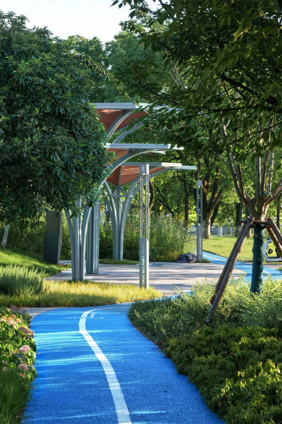 Landscape Enhancement Along Linghu Avenue in Wuxi by MYP INC