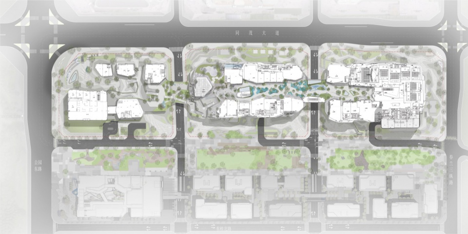 The Ring Garden City Commercial Complex Chongqing by WTD
