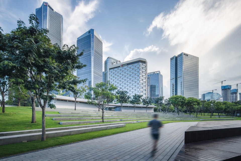 Shenzhen Qianhai Guiwan Park Service Station by hang cheng studio