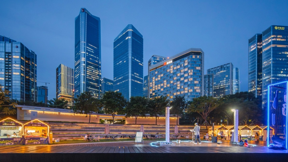 Shenzhen Qianhai Guiwan Park Service Station by hang cheng studio
