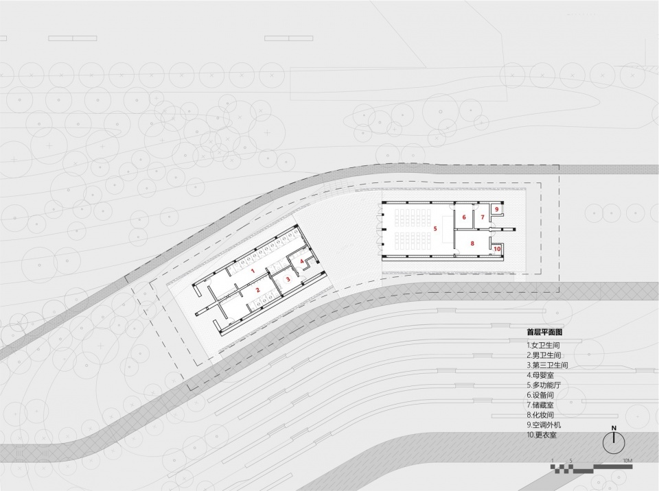 Shenzhen Qianhai Guiwan Park Service Station by hang cheng studio