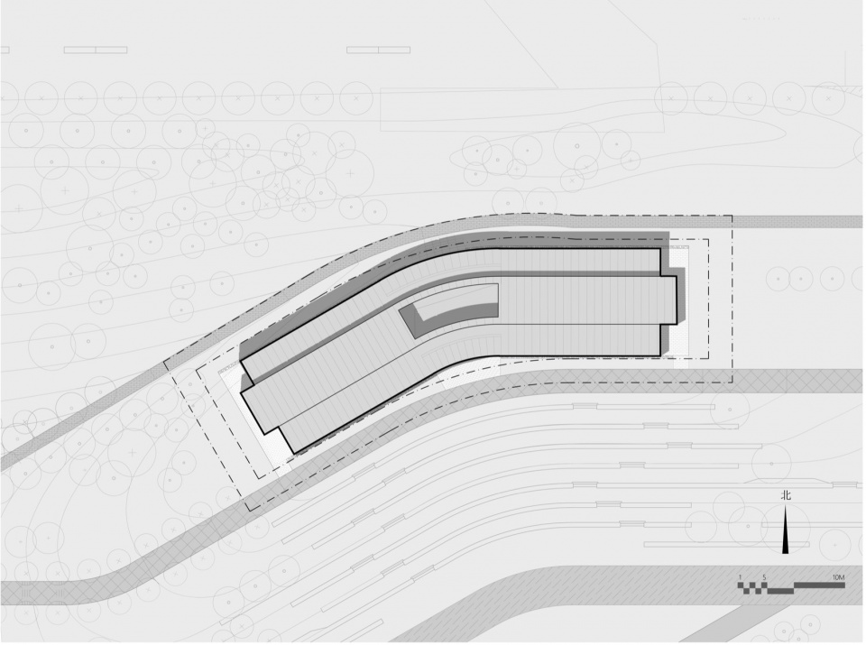 Shenzhen Qianhai Guiwan Park Service Station by hang cheng studio