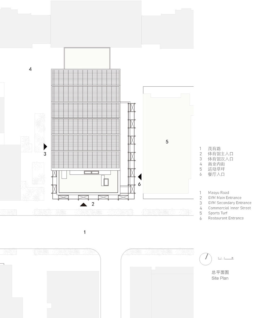 CHUNXI Marketplace and GULANG Gymnasium NEXUS Jiading Shanghai by Atelier Z