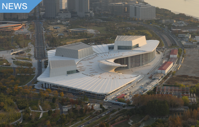 由Snøhetta设计的上海大歌剧院即将竣工