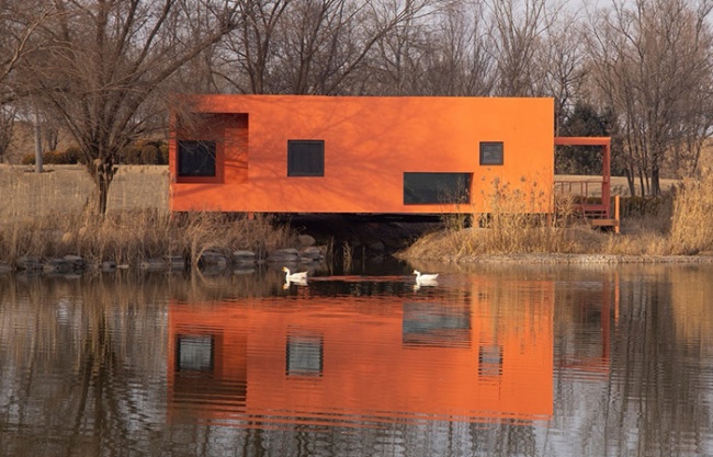 Red Bridge Cabin-[Wild Home #138] by Wiki World + United Investment Merryda Hotel Management Group + Advanced Architecture Lab