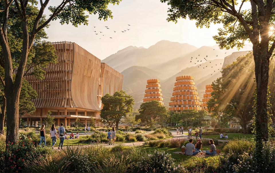 ALMATY GATES by Davide Macullo Architects