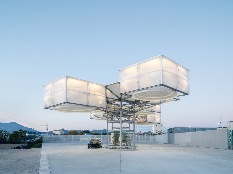 toagosei hydrogen station by osamu morishita architect and associates
