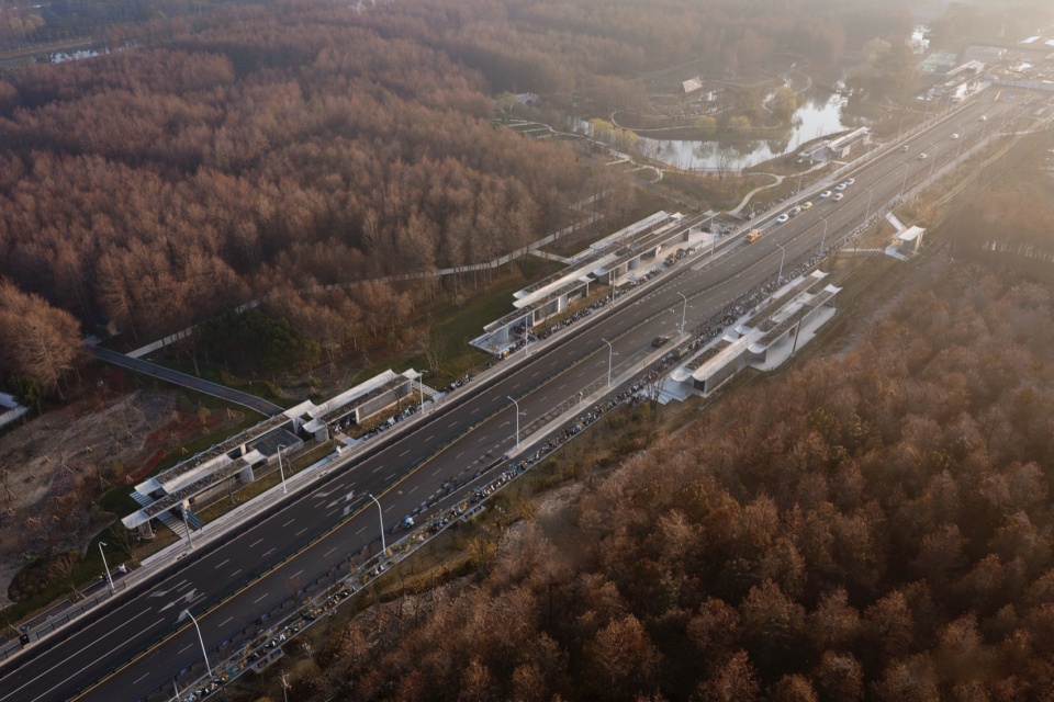 Emerging from Wetland East Kangqiao Station of Shanghai Airport Link by Original Design Studio TJAD