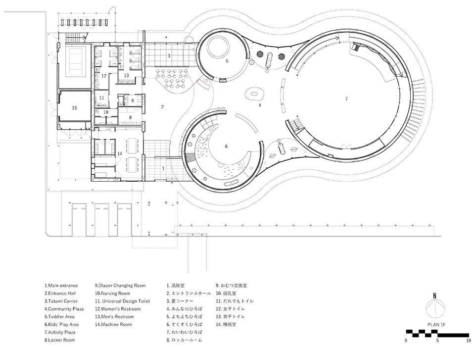 tsunami city indoor play facility by mikami