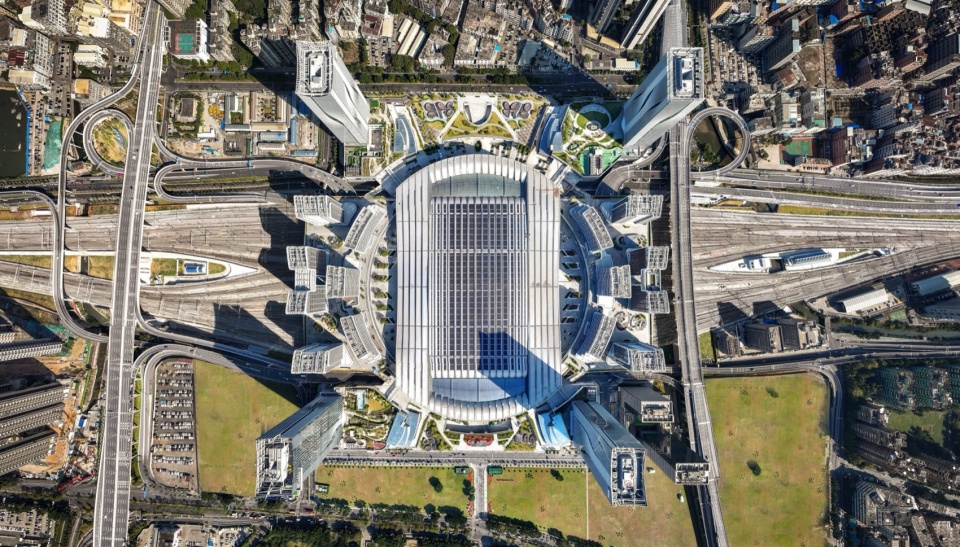 tod over station building complex of guangzhou baiyun station by architectural design research institute of scut co ltd