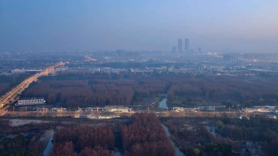 Emerging from Wetland East Kangqiao Station of Shanghai Airport Link by Original Design Studio TJAD