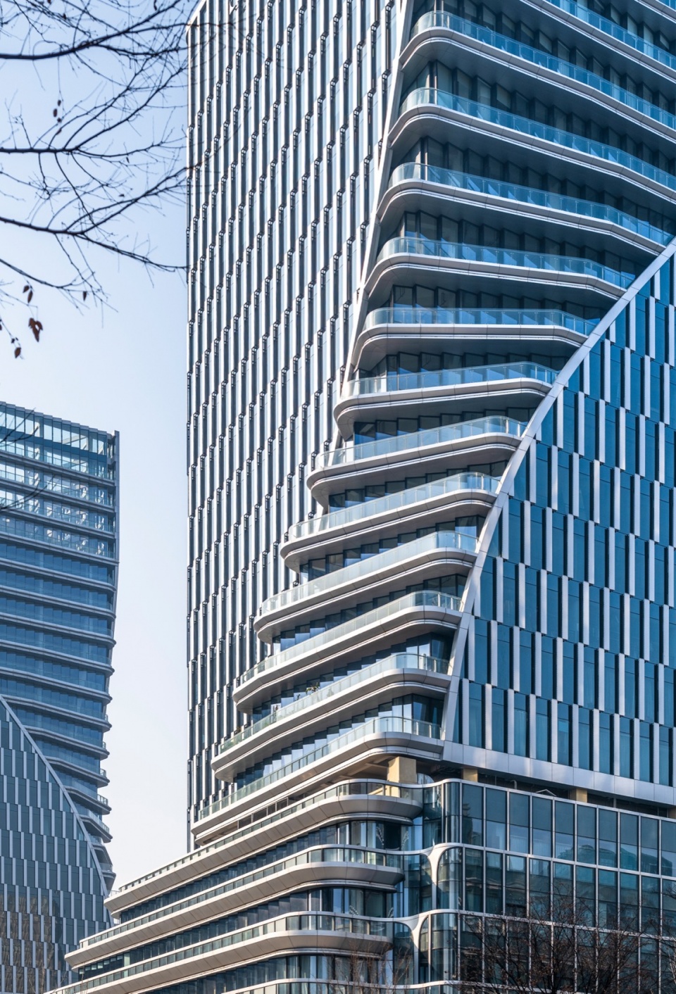 the linping fintech tower by china united engineering corporation limited