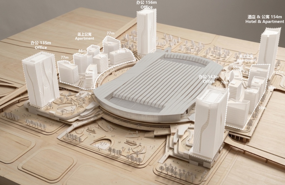 tod over station building complex of guangzhou baiyun station by architectural design research institute of scut co ltd