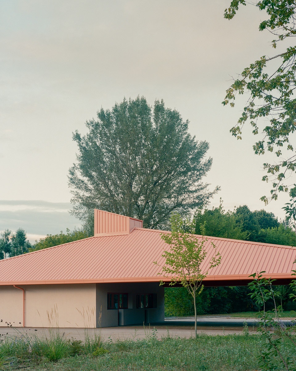 under the pink roof by caret studio