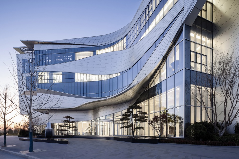 new energy eco city zero carbon exhibition center by wsp
