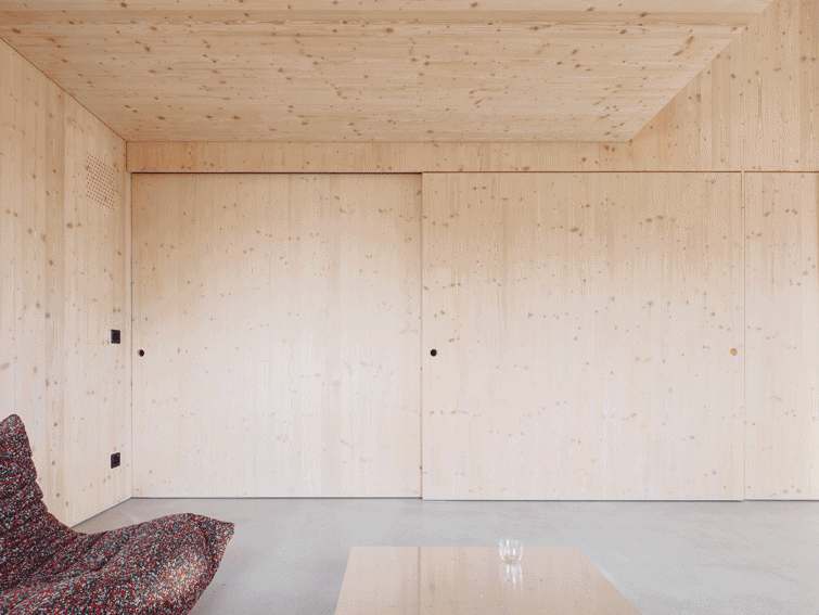 the swiss alpine cabin reconstruction by guca arch