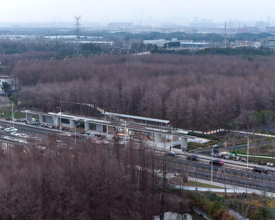 Emerging from Wetland East Kangqiao Station of Shanghai Airport Link by Original Design Studio TJAD