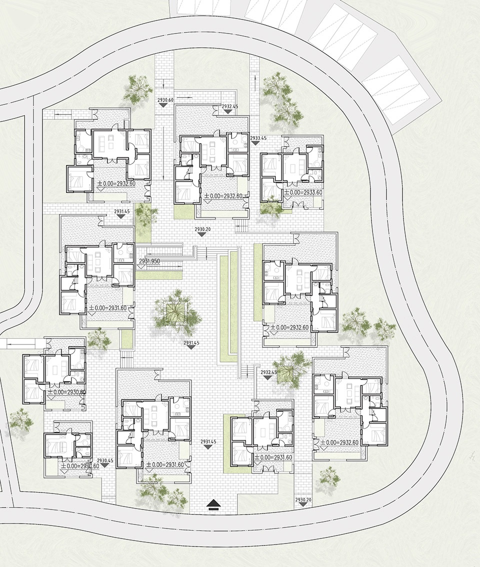 yanmaidi resettlement community by contemplative space architectural design co ltd