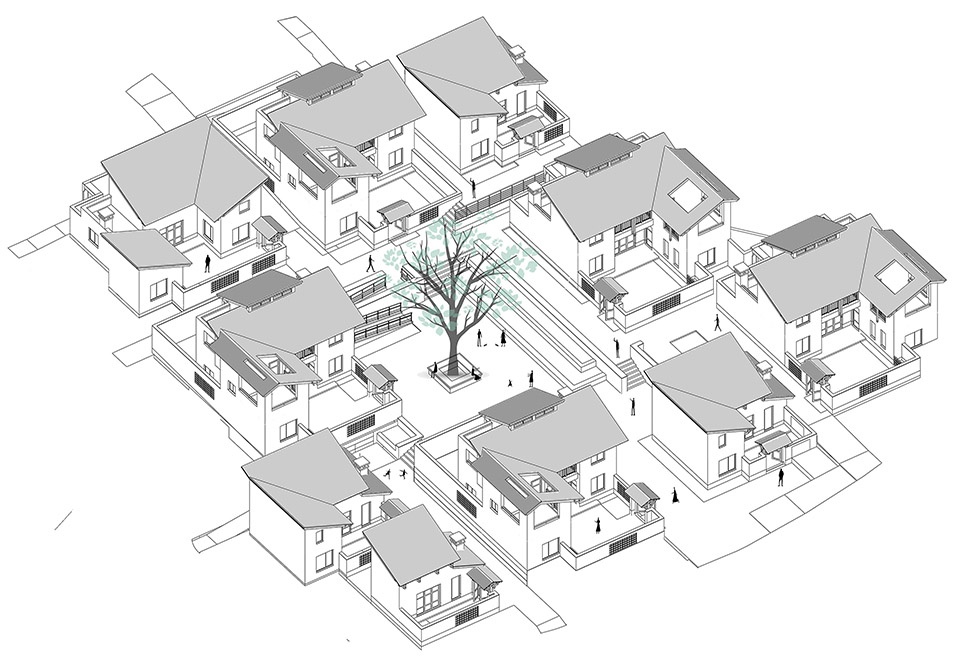 yanmaidi resettlement community by contemplative space architectural design co ltd