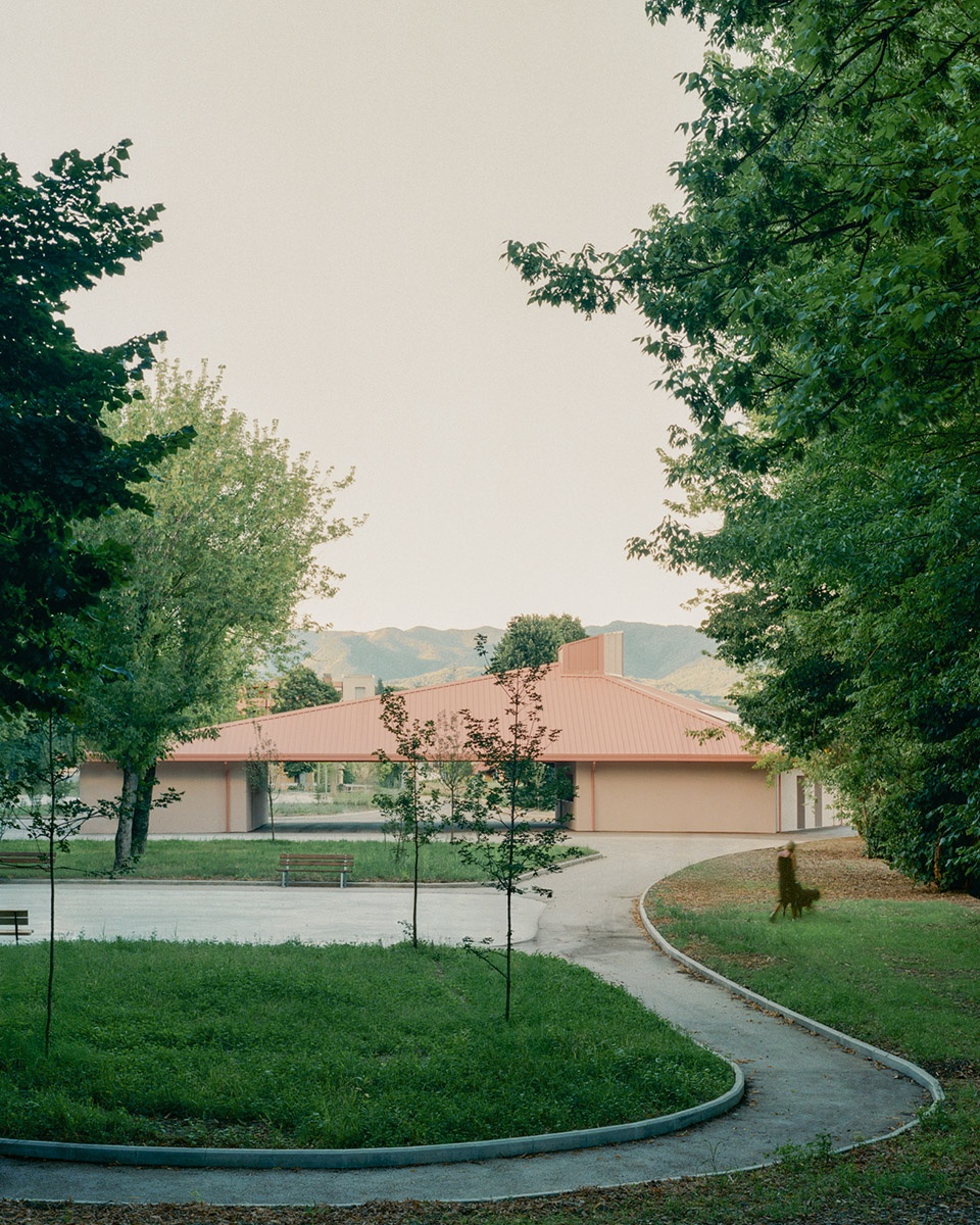 under the pink roof by caret studio