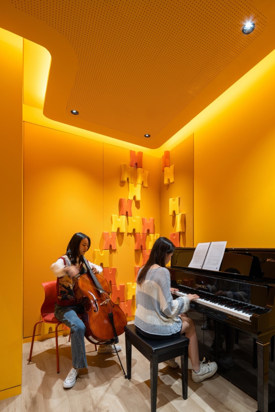 music classrooms at the western academy of beijing by studio vapore