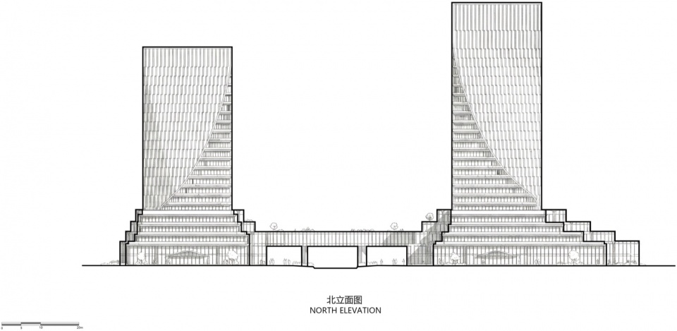 the linping fintech tower by china united engineering corporation limited
