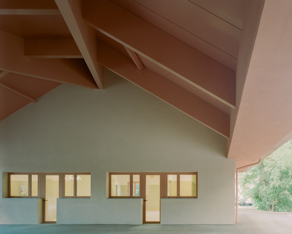 under the pink roof by caret studio