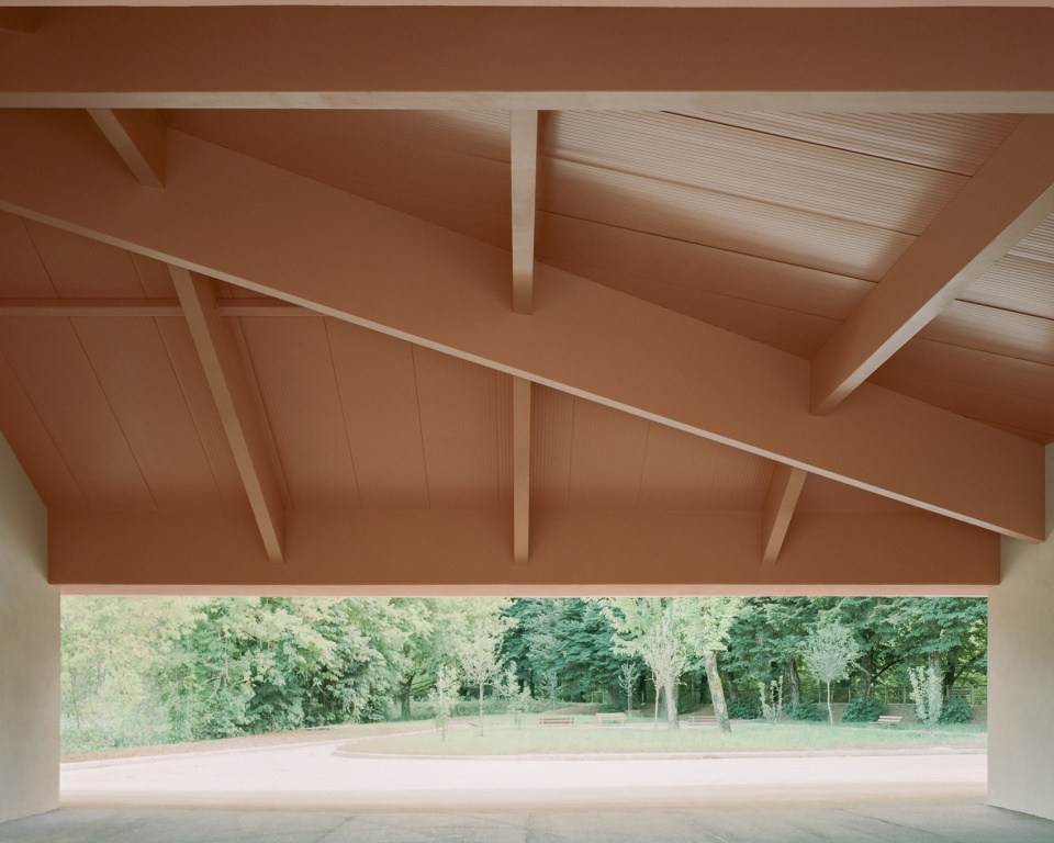 under the pink roof by caret studio