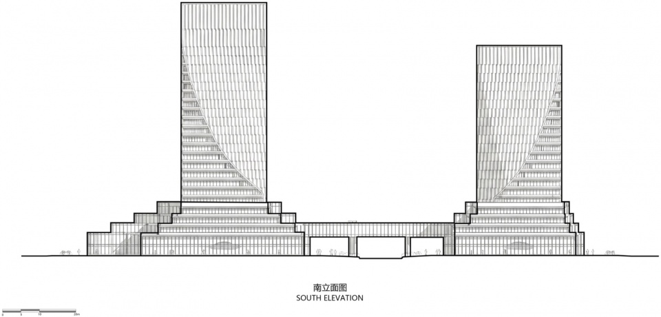 the linping fintech tower by china united engineering corporation limited