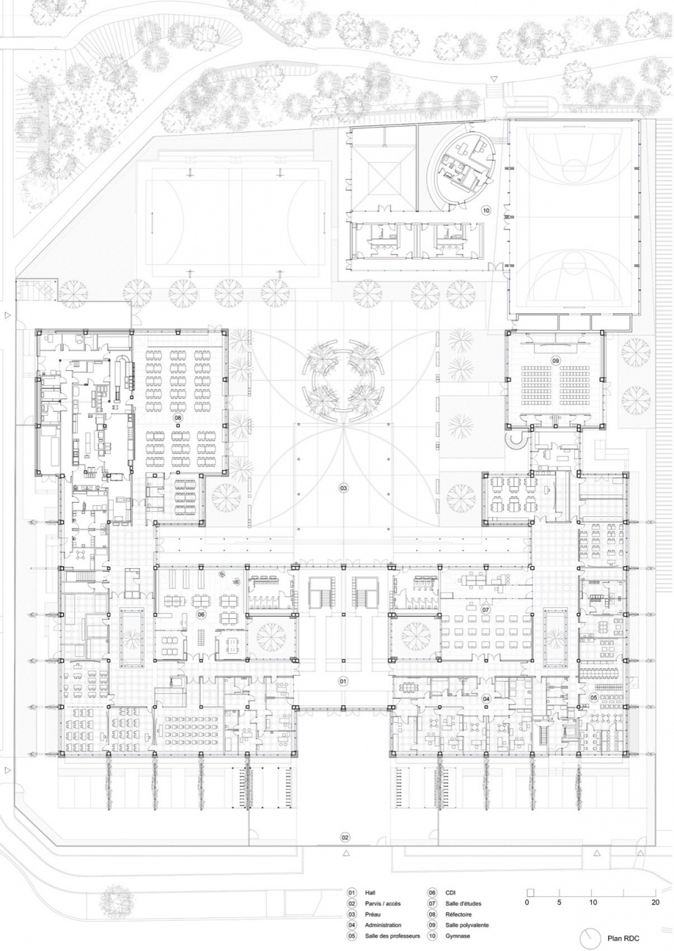 Anne Frank Middle School Rehabilitation by MARS Architectes