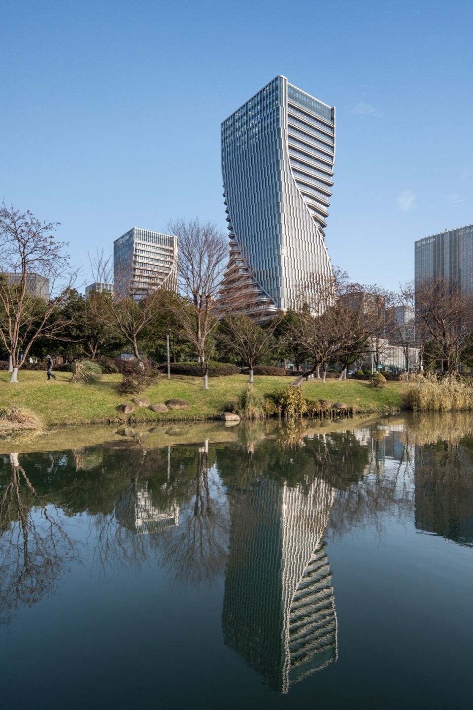 the linping fintech tower by china united engineering corporation limited