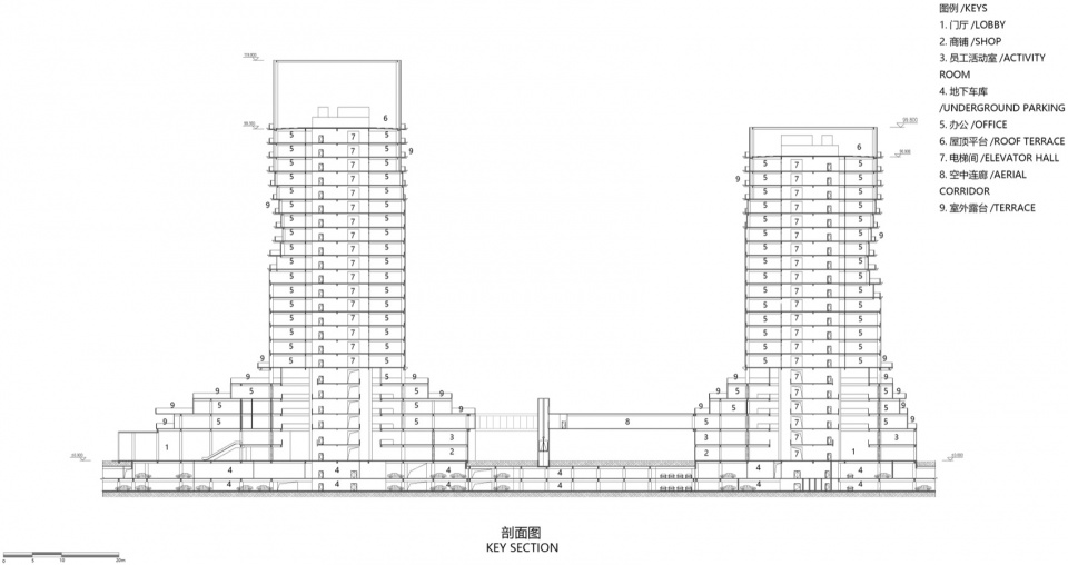 the linping fintech tower by china united engineering corporation limited