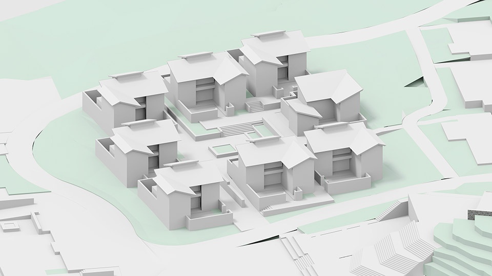 yanmaidi resettlement community by contemplative space architectural design co ltd