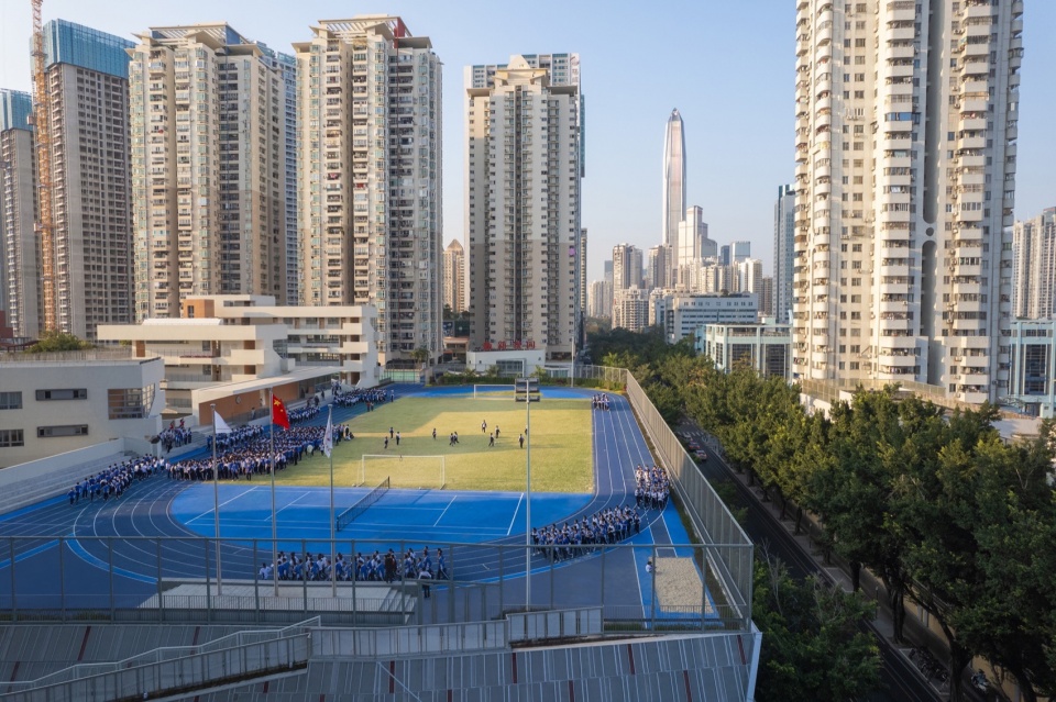 Intervention of Hongling Middle School Shixia Campus by Tumushi Architects