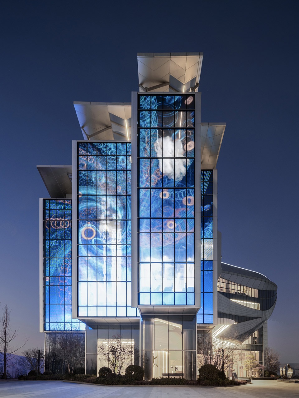 new energy eco city zero carbon exhibition center by wsp