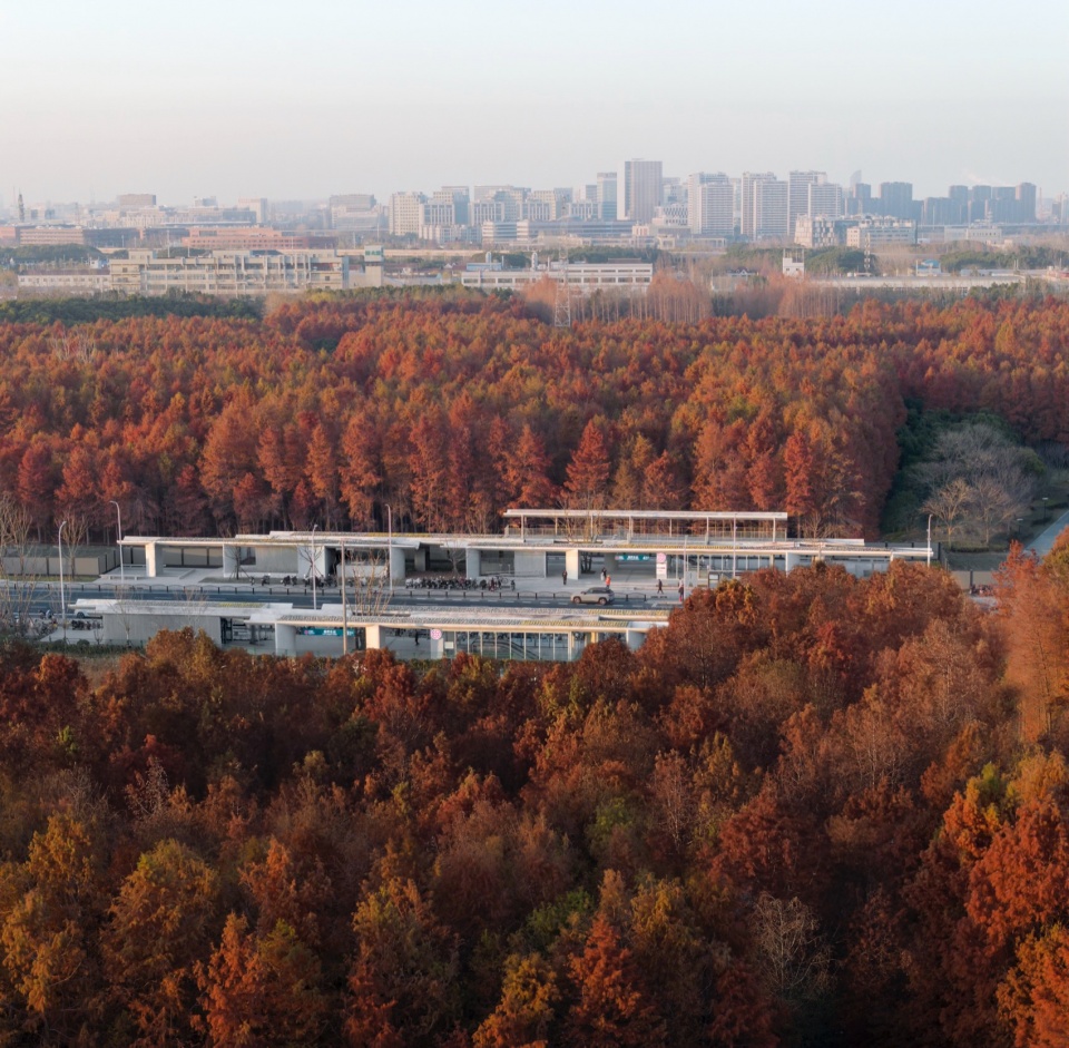 Emerging from Wetland East Kangqiao Station of Shanghai Airport Link by Original Design Studio TJAD