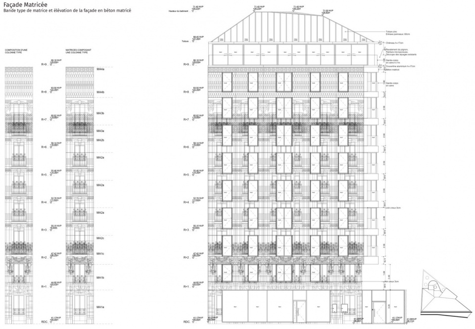105 Boulevard Poniatowski 12 social housing 1 business premises by MARS Architectes