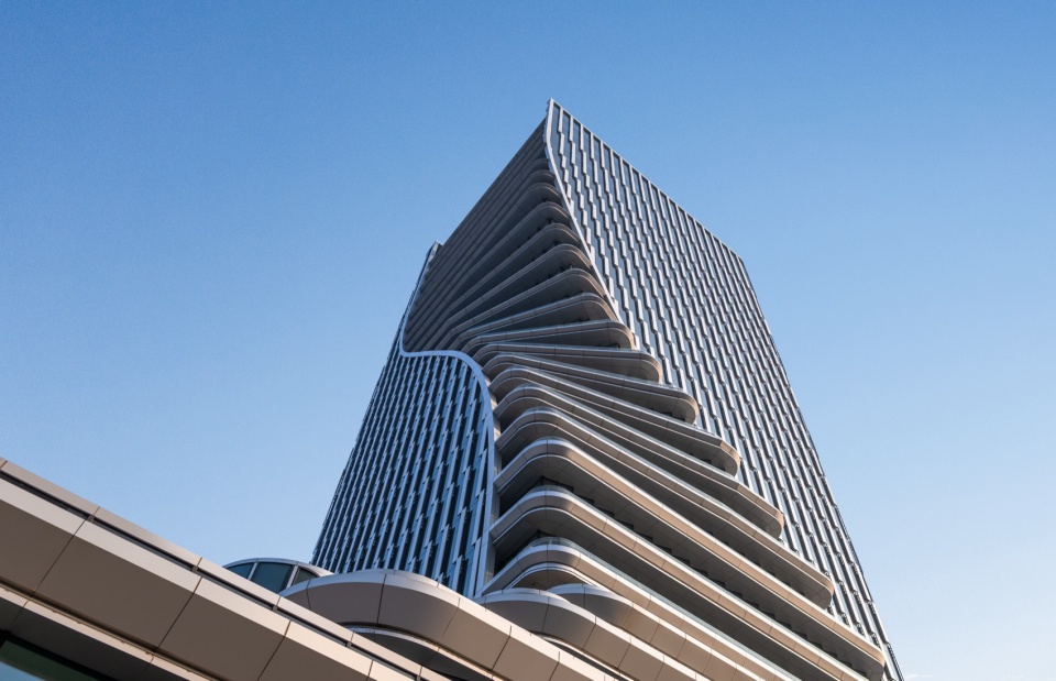 the linping fintech tower by china united engineering corporation limited