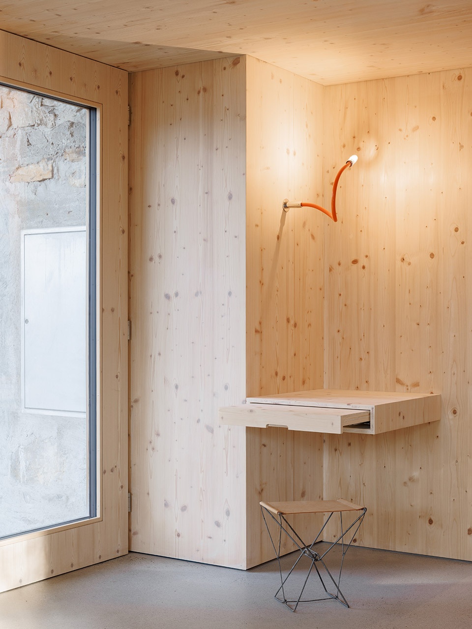 the swiss alpine cabin reconstruction by guca arch